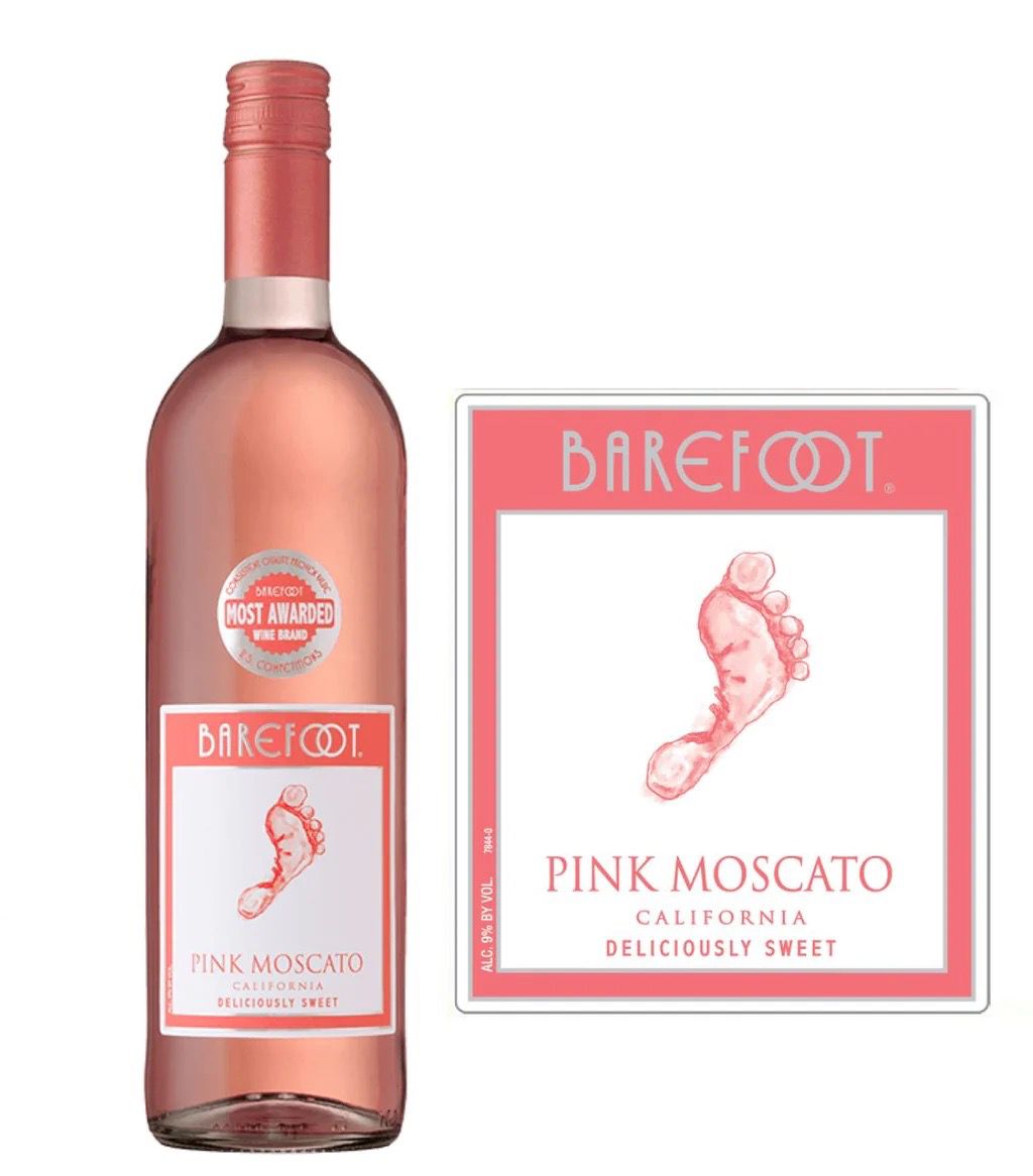 BAREFOOT PINK MOSCATOO 750ml