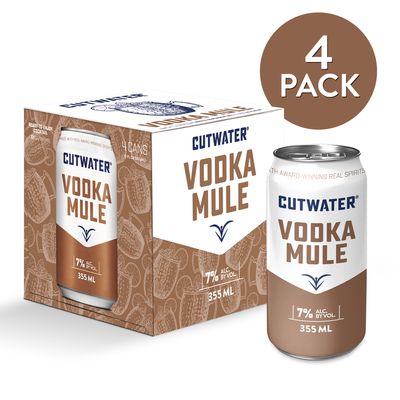 CUTWATER VODKA MULE  4PK CANS