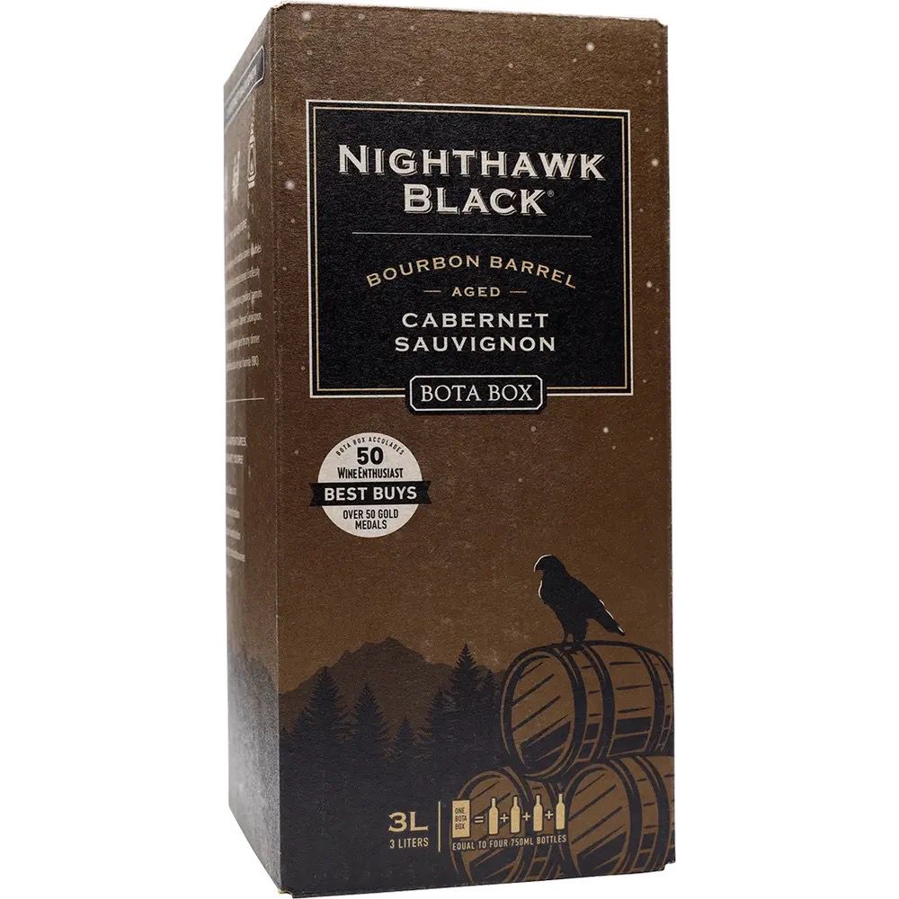 BOTA BOX NIGHTHAWK CABERNET SAUVIGNON BOURBON BARREL AGED 3L