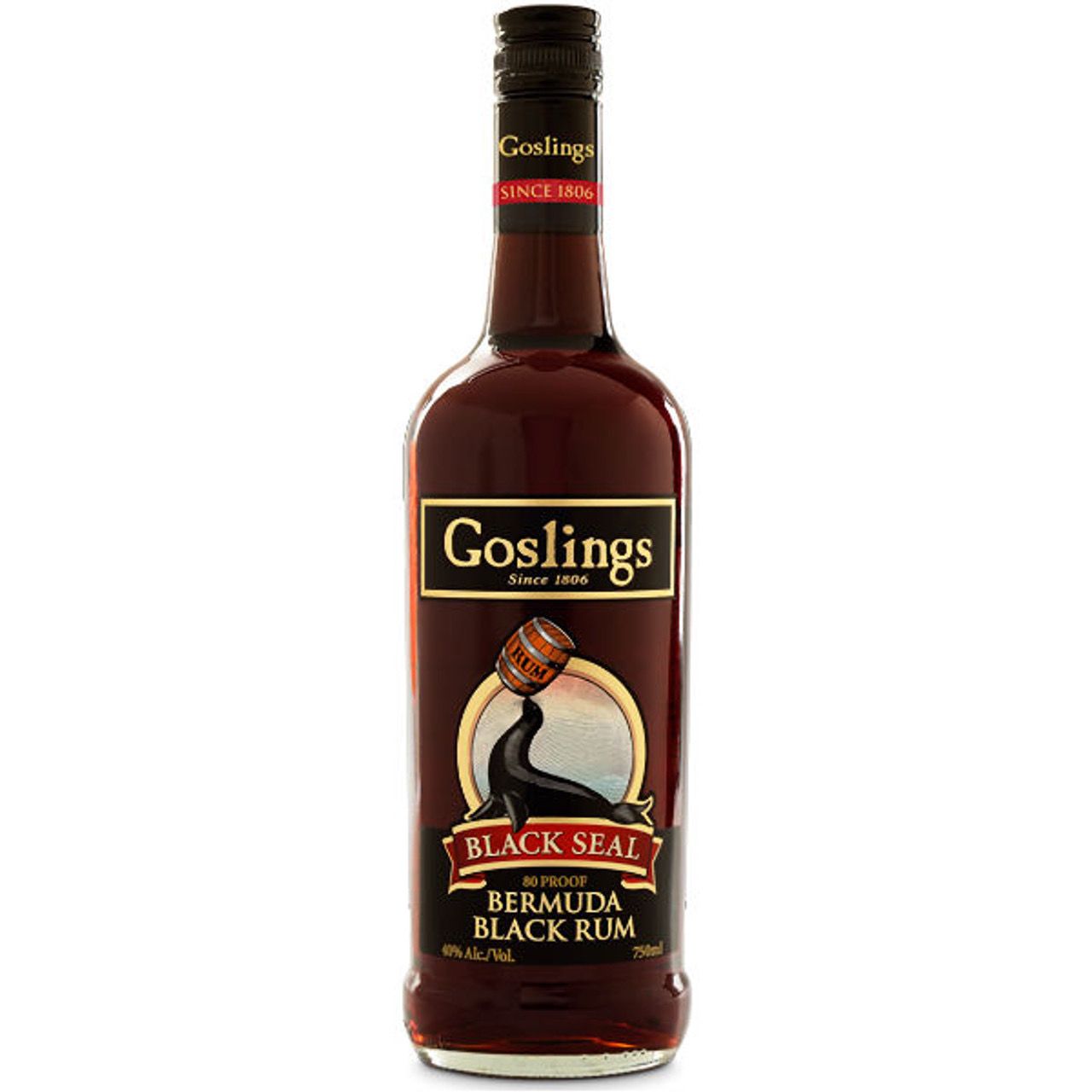 GOSLINGS BLACK SEAL  BERMUDA BLACK RUM 1L