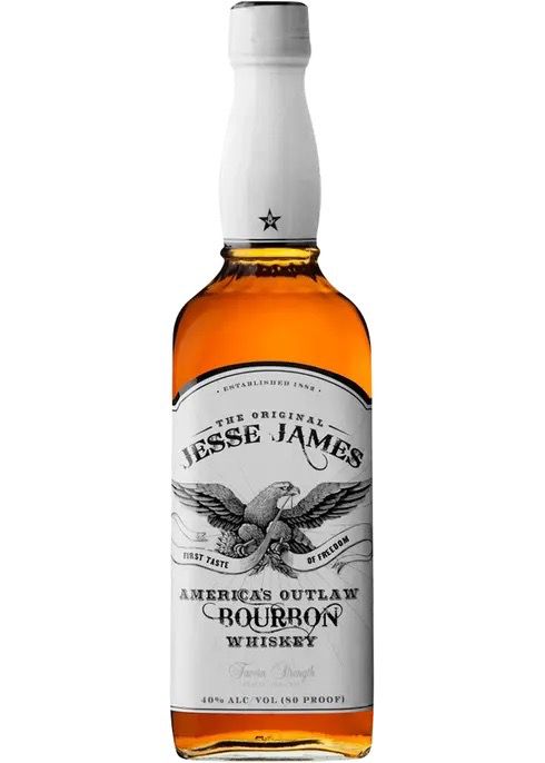 JESSE JAMES AMERICAN OUTLAW  BOURBON WHISKEY 1.75L