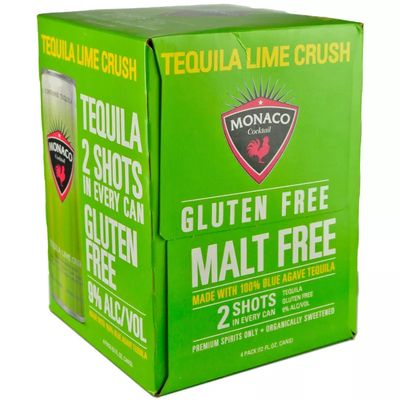 Monaco Tequila Lime Crush 4pk