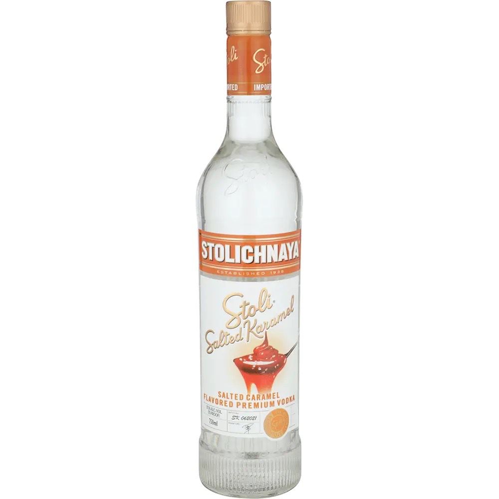 STOLICHNAYA VODKA  SALTED CARAMEL 750ML