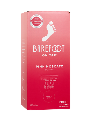 BAREFOOT PINK MOSCATO 3L