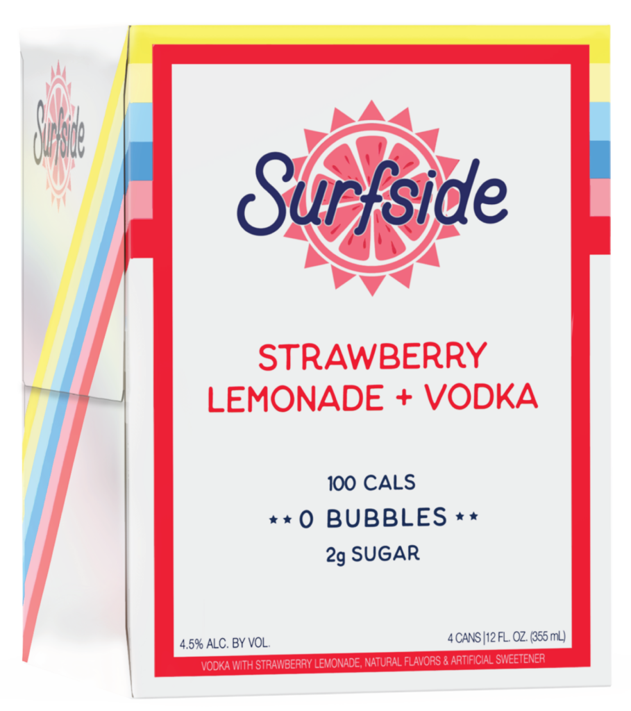 Surfside Strawberry Lemonade 4pk cans