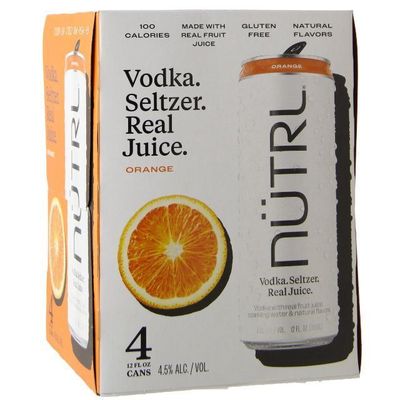 NUTRL Orange Vodka Selzer 4pk