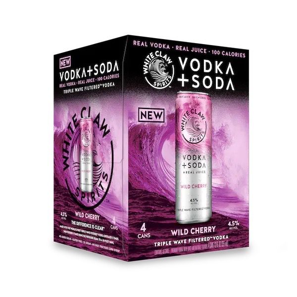 WHITE CLAW 4PK WILD CHERRY