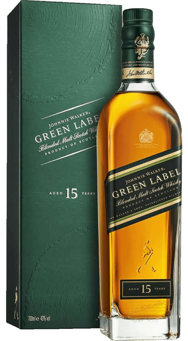 JOHNNIE WALKER GREEN LABEL WHISKEY 15 YEARS 750ML