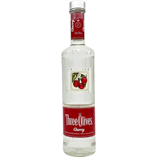 THREE OLIVES CHERRY FLAVORED  VODKA 1L