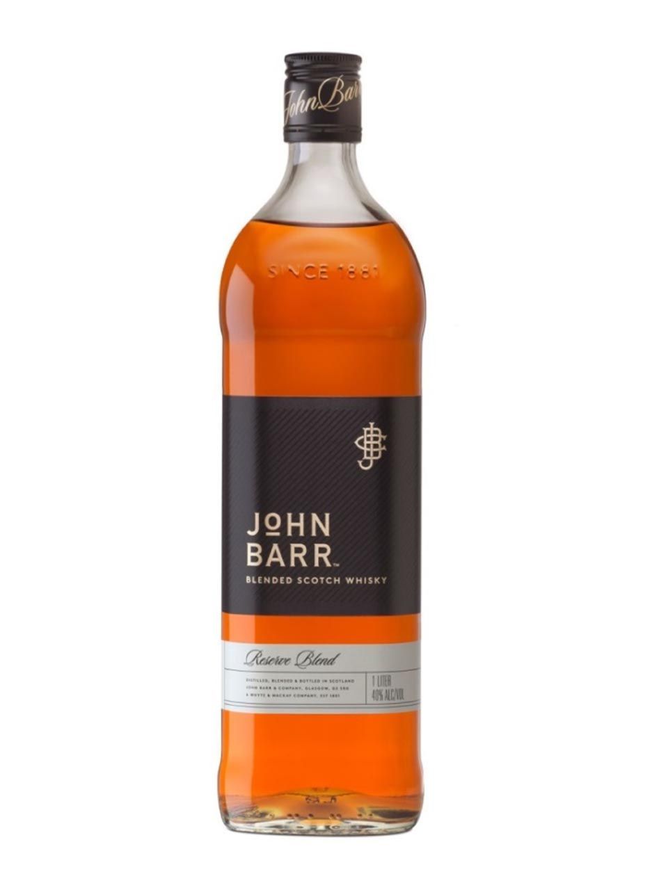 JOHN BARR BLENDED SCOTCH WHISKEY RESERVE BLEND 1L