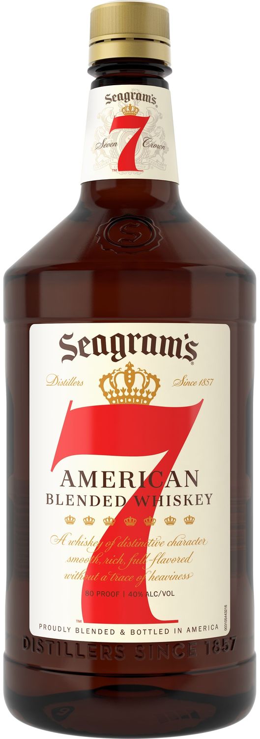 SEAGRAM'S 7 CROWN BLENDED WHISKEY 1L