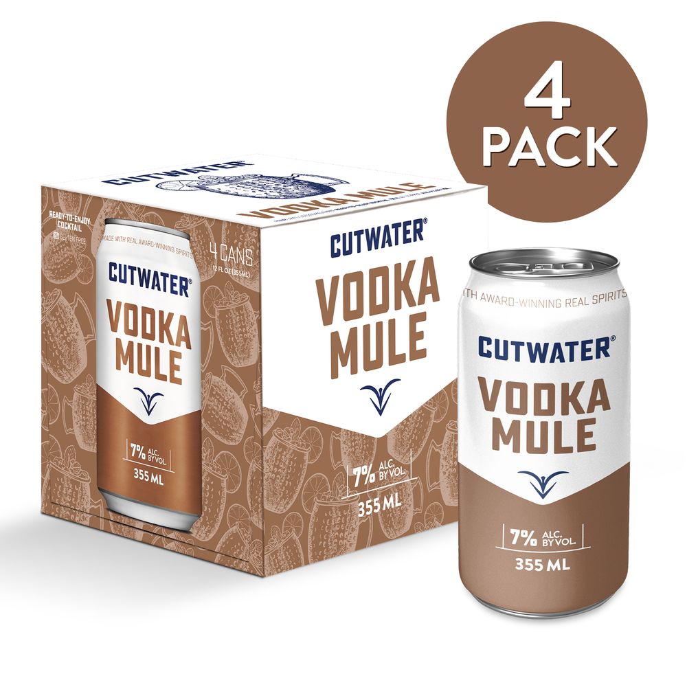 CUTWATER VODKA MULE  4PK CANS