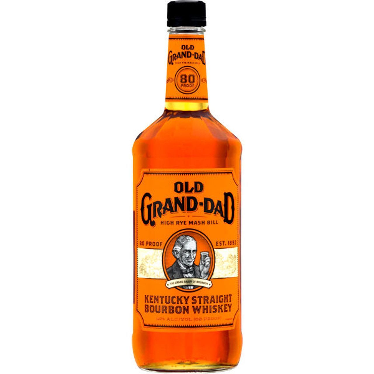 OLD GRAND DAD RYE MASH  KENTUCKY STRAIGHT BOURBON 1L
