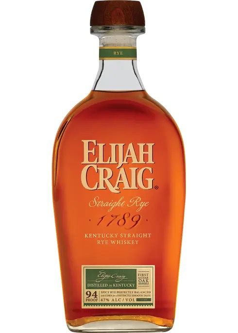 ELIJAG CRAIG STRAIGHT RYE WHISKEY 750ML