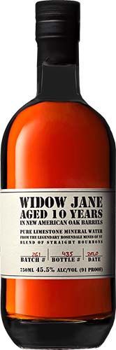 WIDOW JANE AGED 10 YEARS OAK BARRELS 750ML