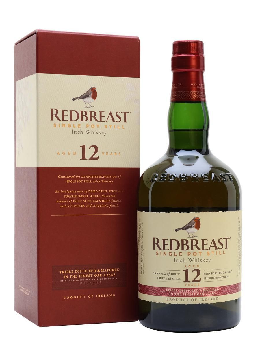 REDBREAST IRISH WHISKEY 12 YEARS 750ML