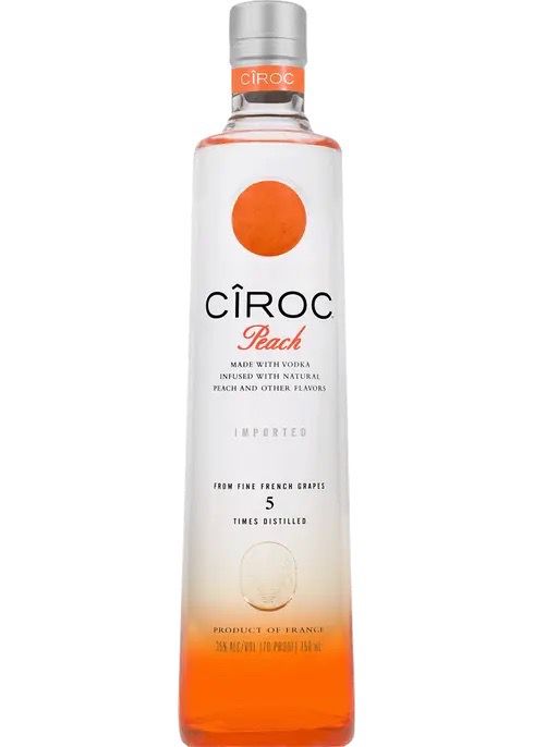 CIROC PEACH  VODKA 750ML