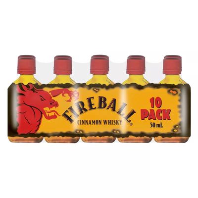 Fireball Cinnamon Whiskey 50ml 10pk