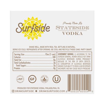 Surfside Iced Tea &amp; Lemonade + Vodka 4pk