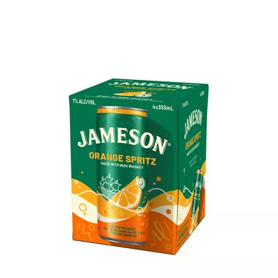Jameson Orange Spritz Irish Whiskey Cocktail - 4pk/355ml Cans