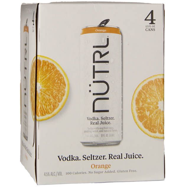 NUTRL VODKA ORANGE 4PK/355ML