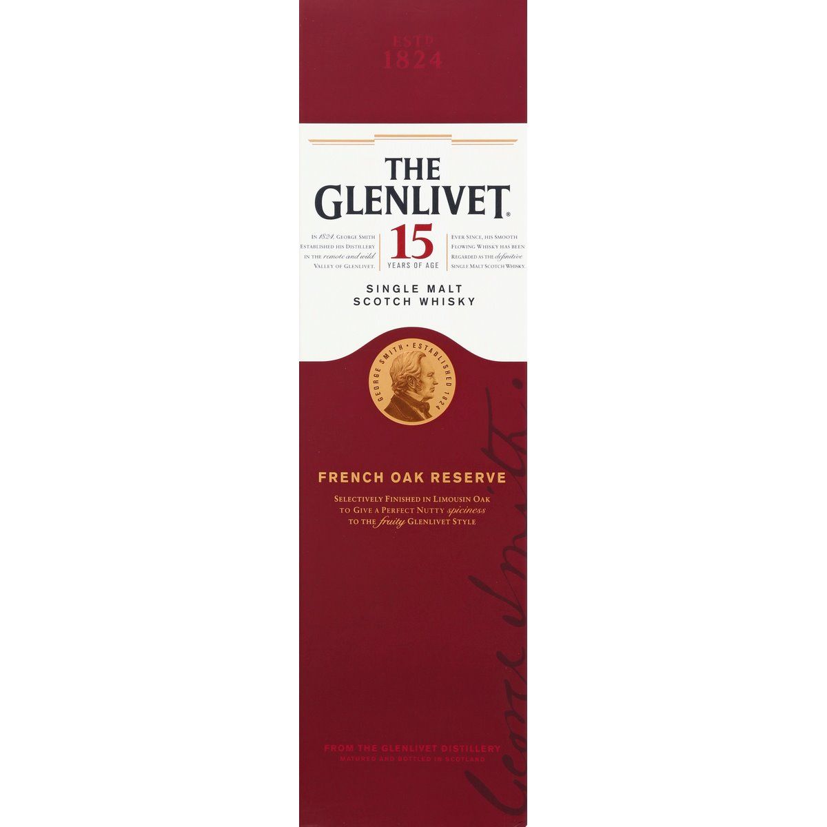 GLENLIVET 15 YEARS SINGLE MALT SCOTCH WH 750ML