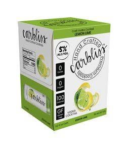 CARBLISS LEMON LIME 355ML 4PK