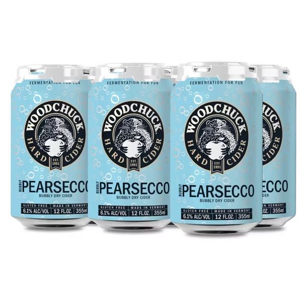 WOODCHUCK CIDER BUBBLY PEARSECCO 6PK/12OZ