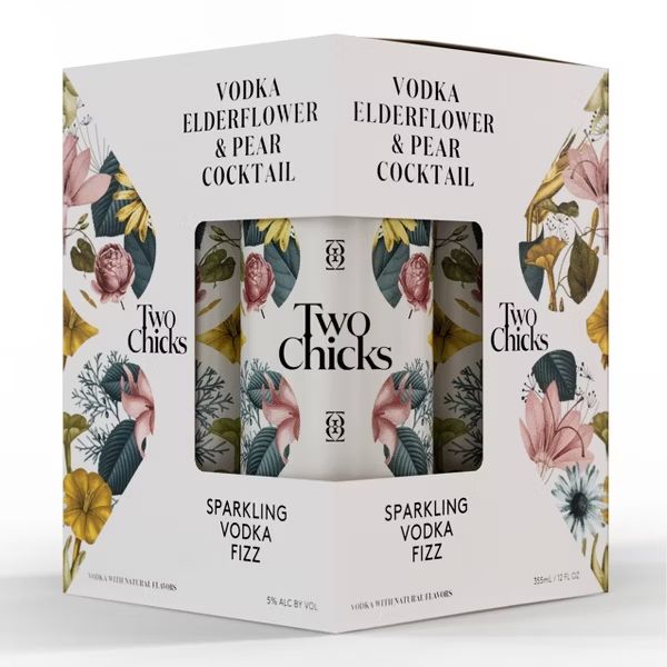 TWO CHICKS ELDERFLOWER 4PK/355ML