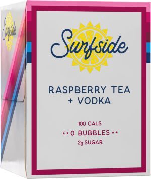 SURFSIDE RASPBERRY TEA 4PK/355ML
