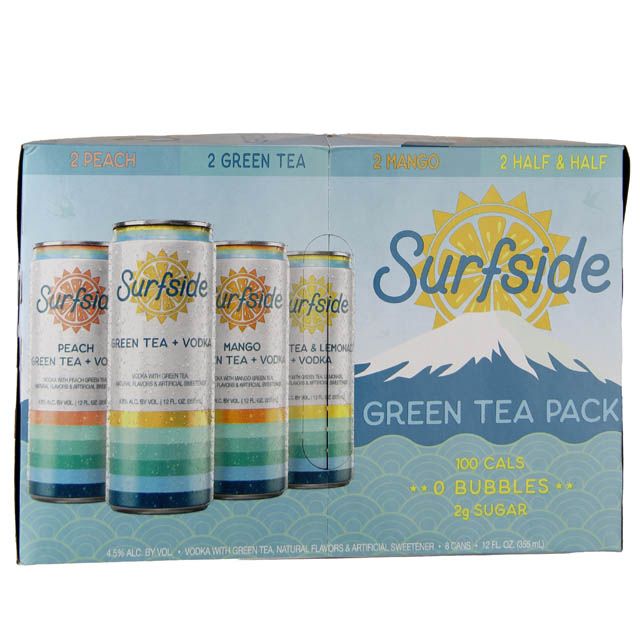 SURFSIDE GREEN TEA VARIETY 8PK/355ML