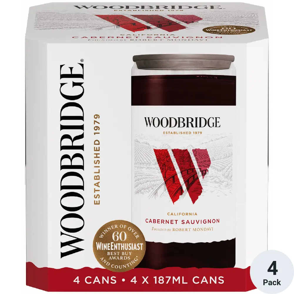 WOODBRIDGE CAB SAUVIGNON 4PK/187ML