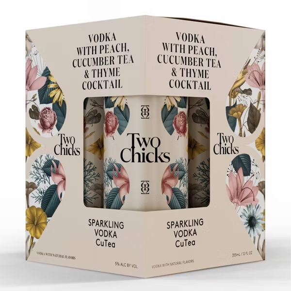 TWO CHICKS PEACH 4PK/355ML