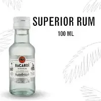BACARDI SUPERIOR LIGHT RUM 100ML