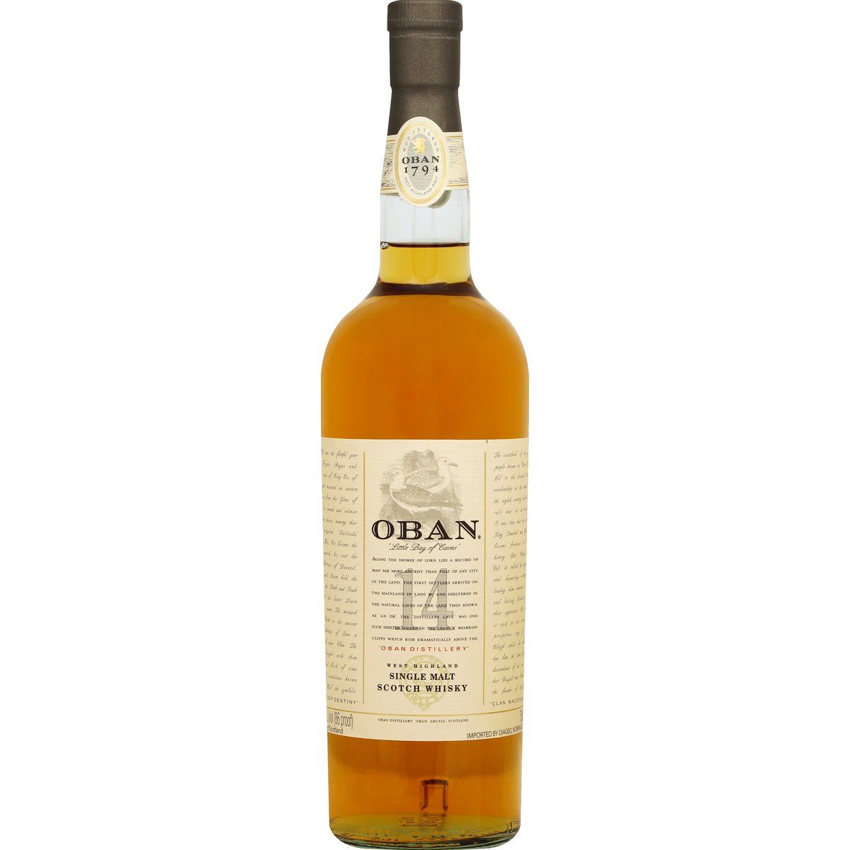 OBAN SINGLE MALT SCOTCH WH 750ML