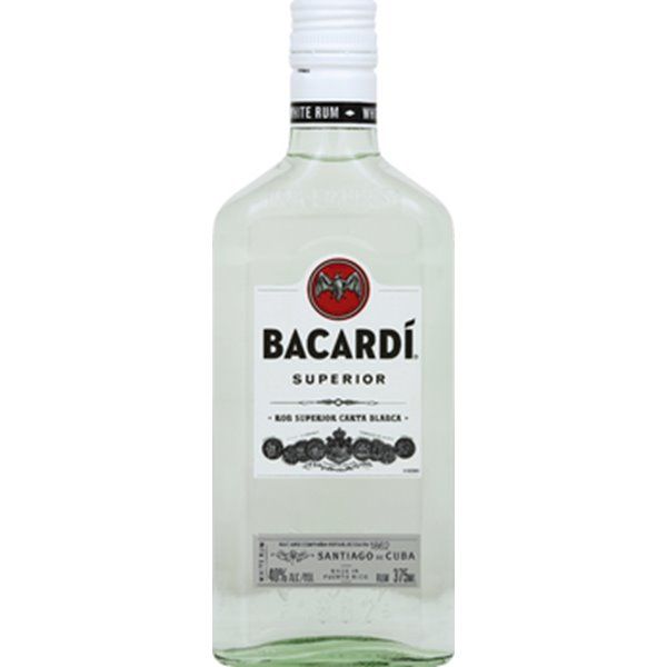 BACARDI SUPERIOR LIGHT RUM 375ML