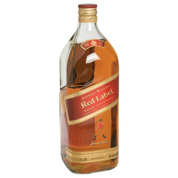 JOHNNIE WALKER RED LABEL BLENDED SCOTCH WHISKE 1.75L
