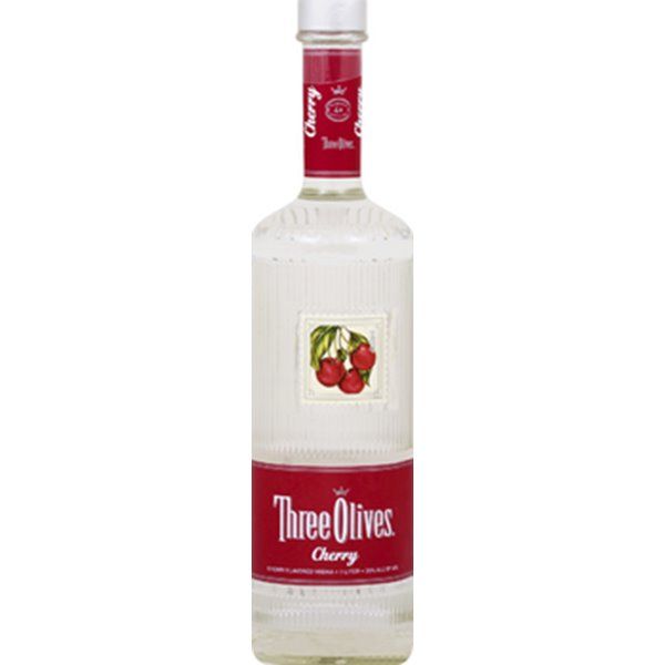 THREE OLIVES CHERRY VODKA 1L