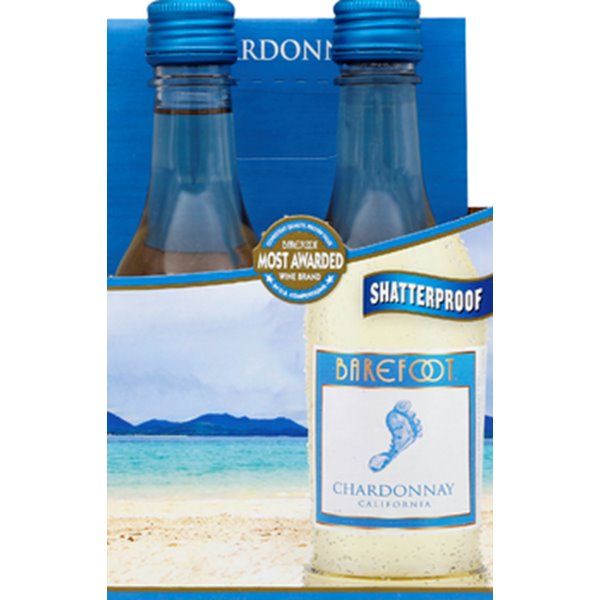 BAREFOOT CHARDONAY 187ML 4PK