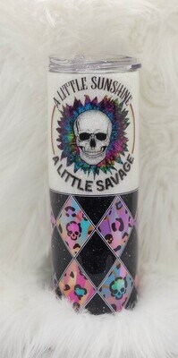 20oz Half Argyle Tumbler