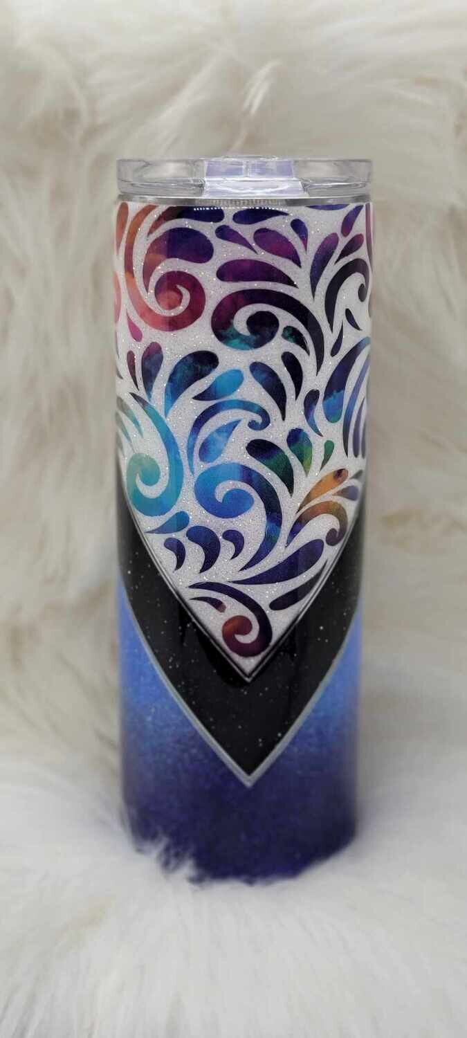 20oz Swirly V Ombre