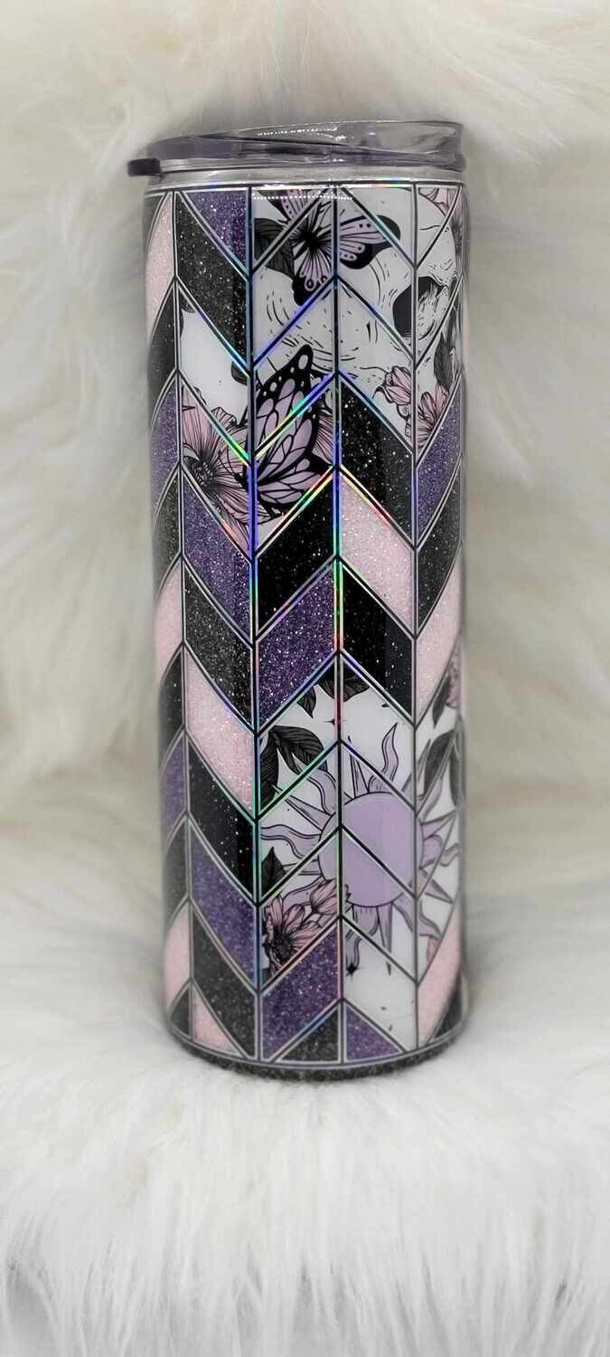 20oz Skinny Stained Glass Tangram