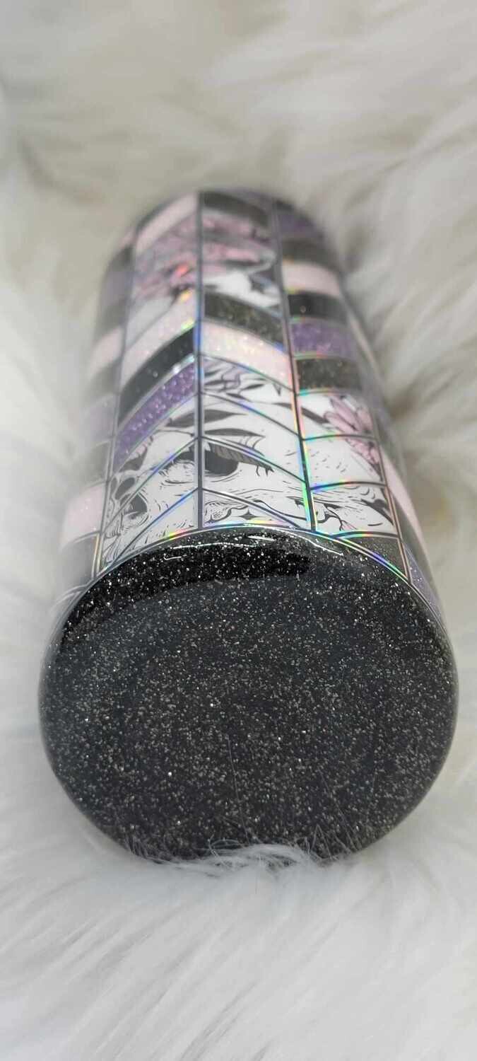 20oz Skinny Stained Glass Tangram