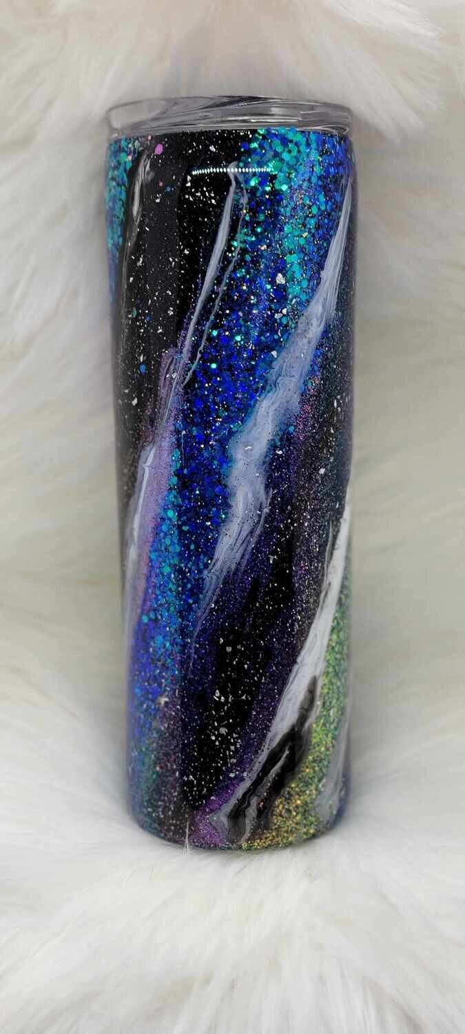 20oz Skinny Glitter Milky Way