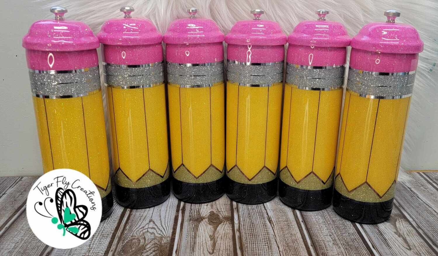 Glitter Pencil Holders