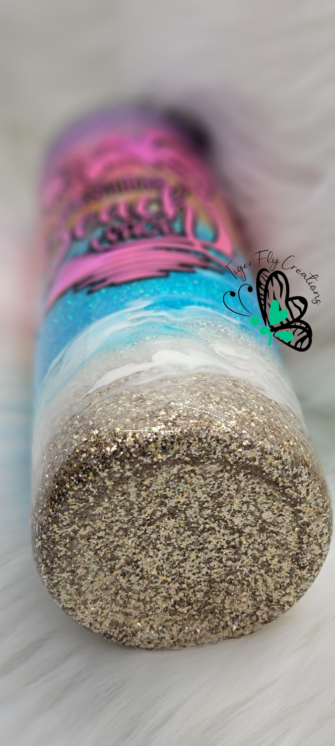 30oz Skinny Sunset Beach Resting Beach Face