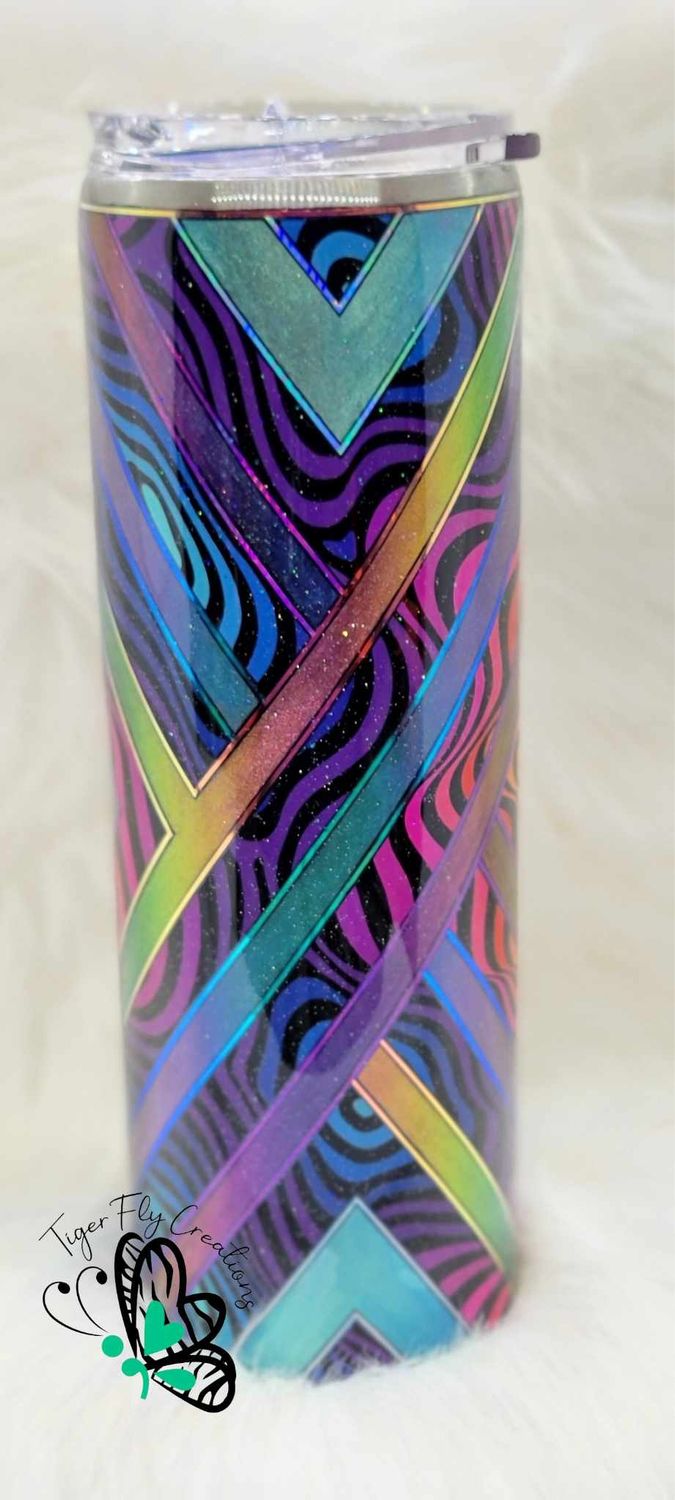 30oz Pigments with Rainbow Pattern
