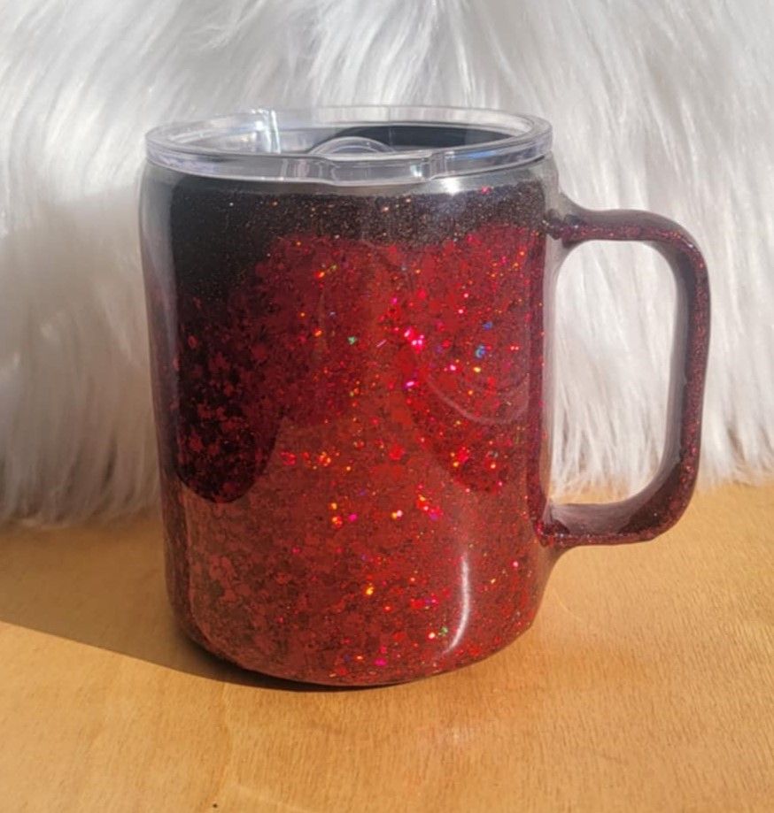 12oz Red Glitter Baking Spirits Bright Mug