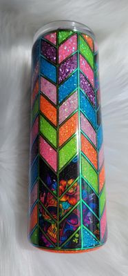 20oz Stained Glass Tangram
