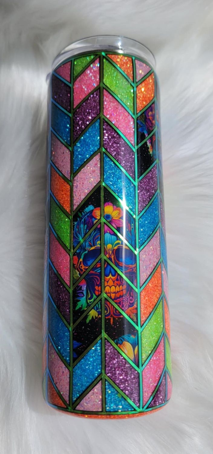 20oz Stained Glass Tangram